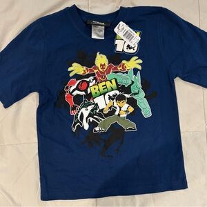Vintage New With Tags Cartoon Network Boys T-Shirt Ben 10 Kids Size 6 Circa 2005